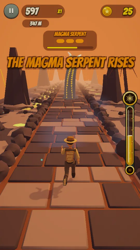 The Magma Serpent boss